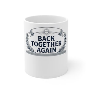 Gepersonaliseerde mok voor familiereünie, koffiemok met aangepaste naam en 'Weer Samen'-tekst, aandenken aan de reünie van 2024, zomers familie-souvenir drinkgerei. afbeelding 1