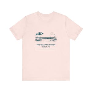 Personalized Beach Family Reunion Shirt, Custom Name Group Vacation Tee, Matching Coastal Reunion Outfit, 2026 Family Gathering Gift 画像 3