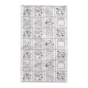 Custom family reunion coloring tablecloth, kids table cover for cookout, color in party favor for family reunion, 2024 reunion gift image 2