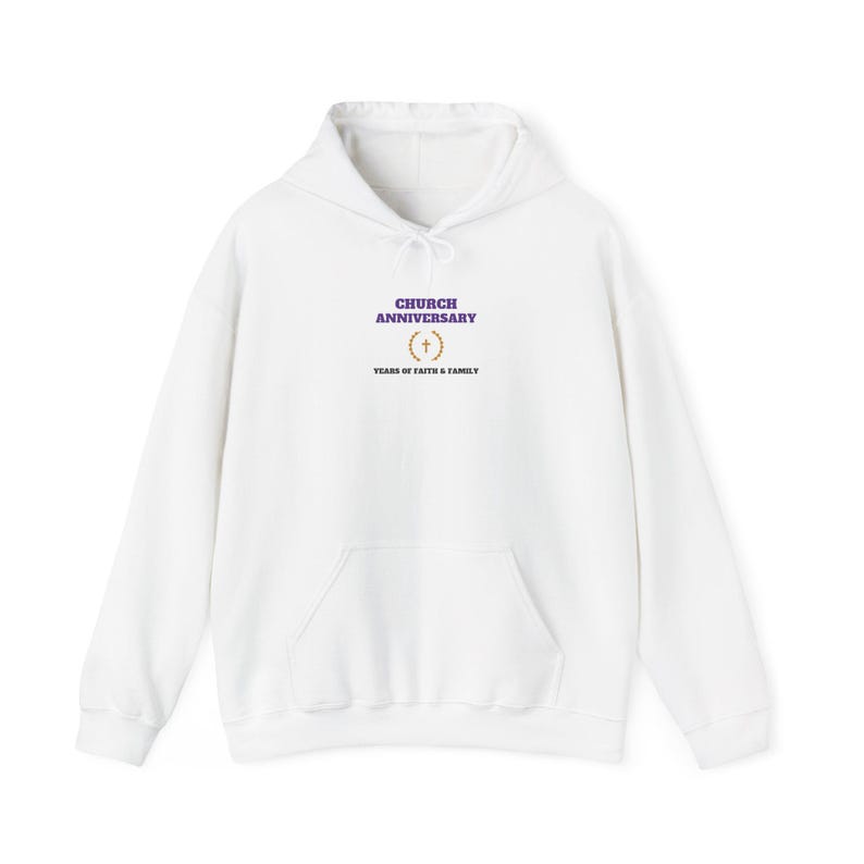 Church Anniversary Hoodie Personalized | Custom Church Name Sweatshirt, Year & Est. image 1