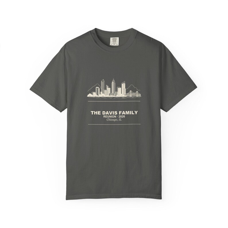 Personalized Family Reunion Shirt 2026, Custom Name City Matching Group Tee Bild 5