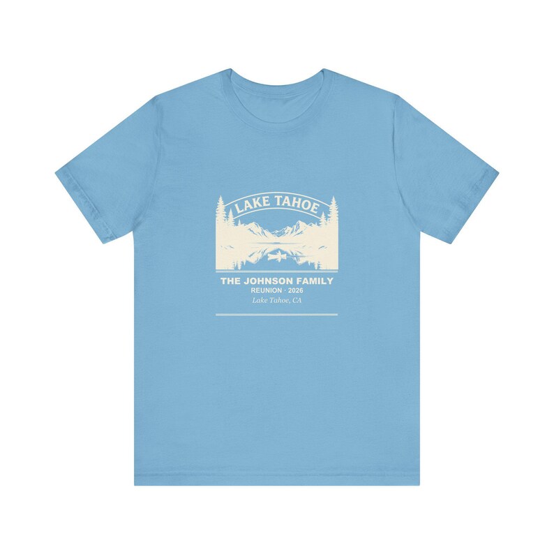 Personalized Family Reunion Shirt Lake Tahoe 2026, Custom Name Matching Tee Bild 5