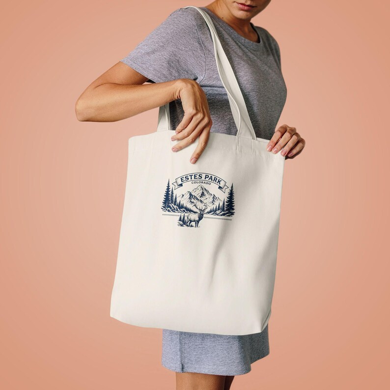 Sac fourre-tout pour les retrouvailles familiales à Estes Park, cadeau personnalisé des Rocheuses, sac de voyage personnalisé avec nom, souvenir assorti des retrouvailles, sac de vacances image 4