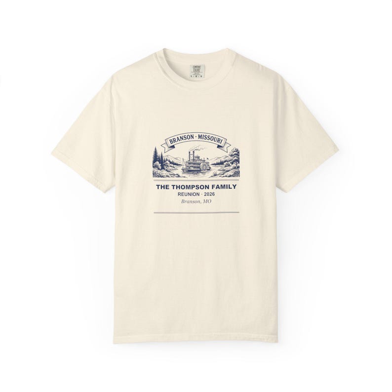 Camiseta para reunión familiar 2026 Branson personalizada, camiseta de grupo para vacaciones con nombre a juego, camiseta para fin de semana de reunión familiar, idea de regalo para reunión. imagen 3