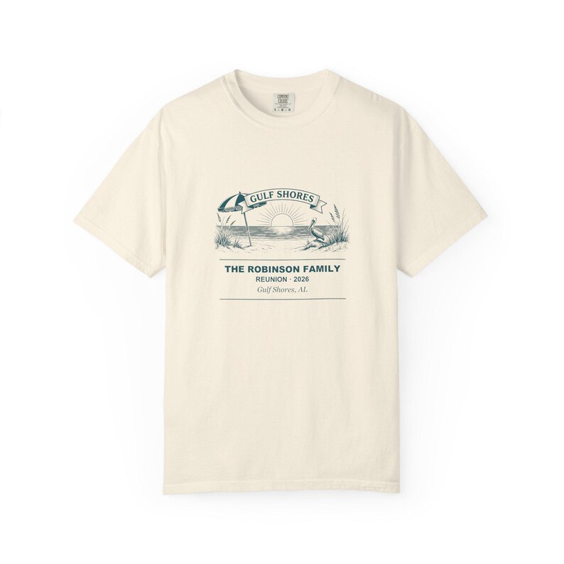Personalized Family Reunion Shirt Gulf Shores 2026, family reunion tee, custom name tee, matching family tee, beach vacation shirt image 4
