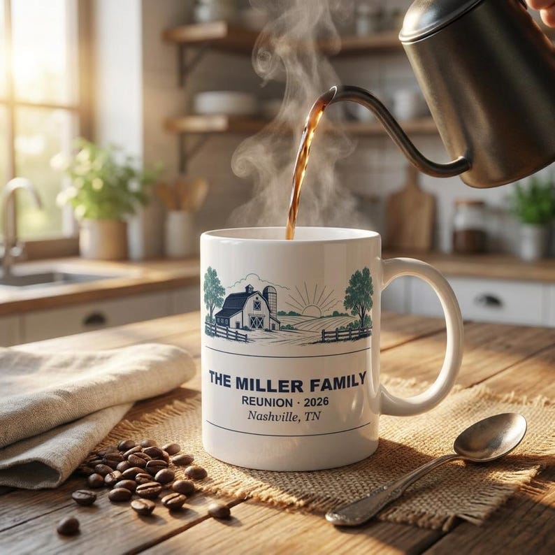 Personalized Family Reunion Coffee Mug 2026 Custom Name Farm Family Matching Cup Gift image 8