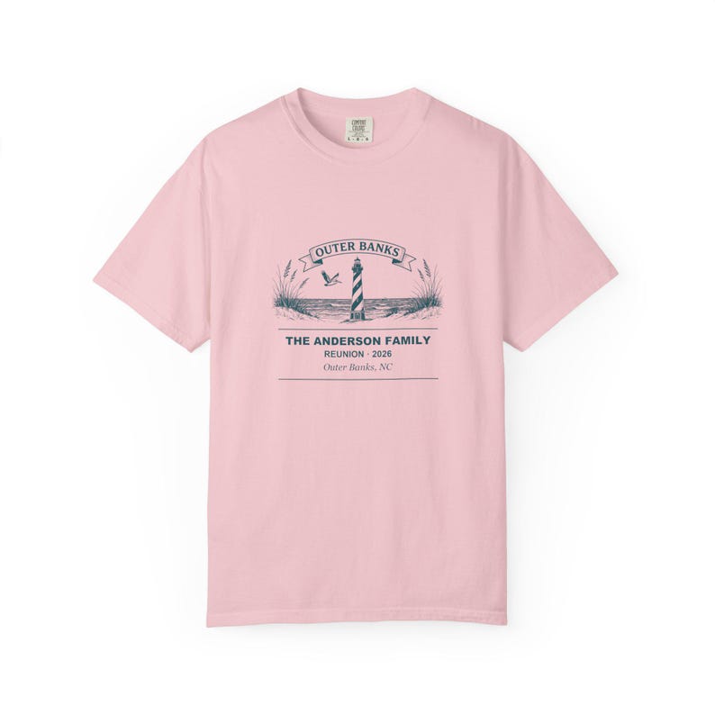 Outer Banks Family Reunion Shirt 2026, Personalized Matching Tee Custom Name Group Vacation Beach Trip Souvenir Holiday Family Gift image 5