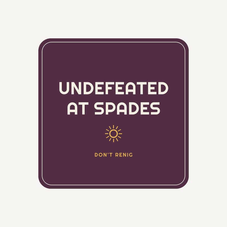 Undefeated At Spades Funny Koozie, Family Reunion Can Cooler, Funny Cookout Gift image 3