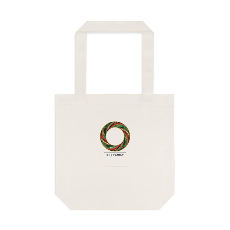 Personalisierte Tragetasche für Familientreffen, Tragetasche mit individuellem Namen, Tragetasche für das Familientreffen 2026, Geschenk für Familientreffen, panafrikanisches Emblem, Tragetasche für Familienerbe Bild 1