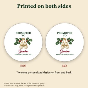 Promoted to Grandma Ornament 2026, Pregnancy Announcement Christmas Gift Personalized bild 8
