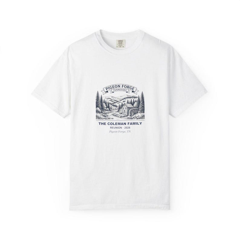 Pigeon Forge Family Reunion Shirt, Personalized 2026 Name Tee, Smoky Mountains Matching Trip Shirt, Custom Reunion Gift Tee, Family Trip Tee image 1