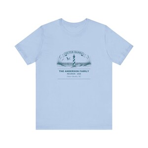 Outer Banks Family Reunion Shirt, Personalized Matching Name Tee for Beach Vacation Groups, Custom 2026 Reunion Gift for Family Gathering afbeelding 2