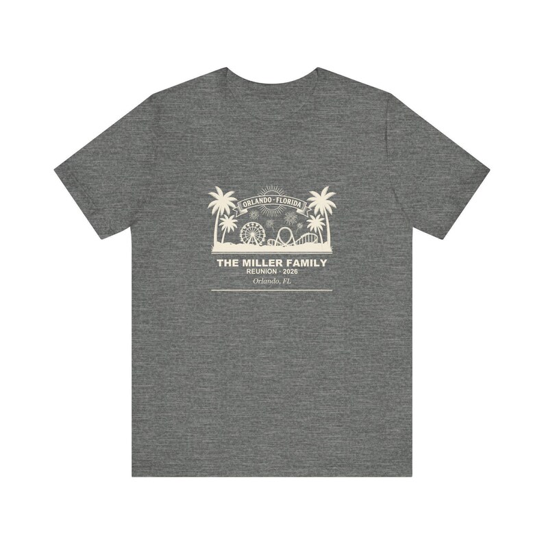 Family Reunion Matching Tee, Personalized Orlando 2026 Custom Name Shirt image 2