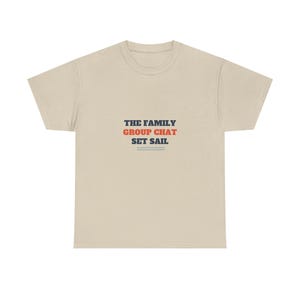 Camiseta "El grupo de chat familiar se pone en marcha", camiseta divertida para crucero familiar. imagen 2