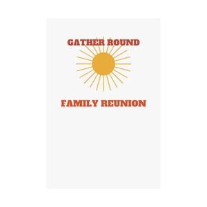 Panneau de bienvenue rétro personnalisé pour réunion de famille | Nom de famille, année et ville image 2