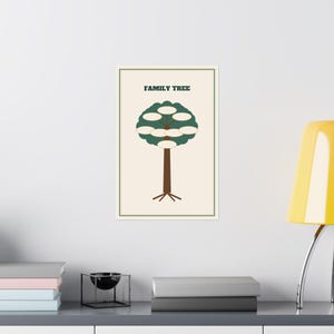 Personalized Family Tree Poster, Custom Family Name Chart Print, Family Reunion Gift Wall Art, Heritage Ancestry Keepsake 12x18 Print image 8