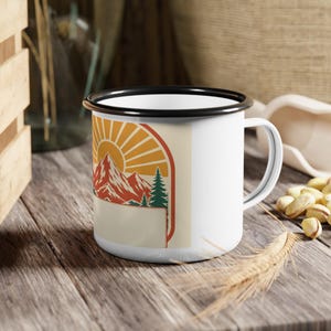 Personalized Mountain Family Reunion Mug, Custom Name and Year Coffee Cup, Family Reunion Gift, Mountain Travel Keepsake for Family Guests image 5