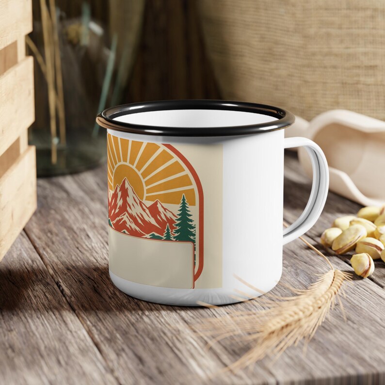 Personalized Mountain Family Reunion Mug, Custom Name and Year Coffee Cup, Family Reunion Gift, Mountain Travel Keepsake for Family Guests image 5