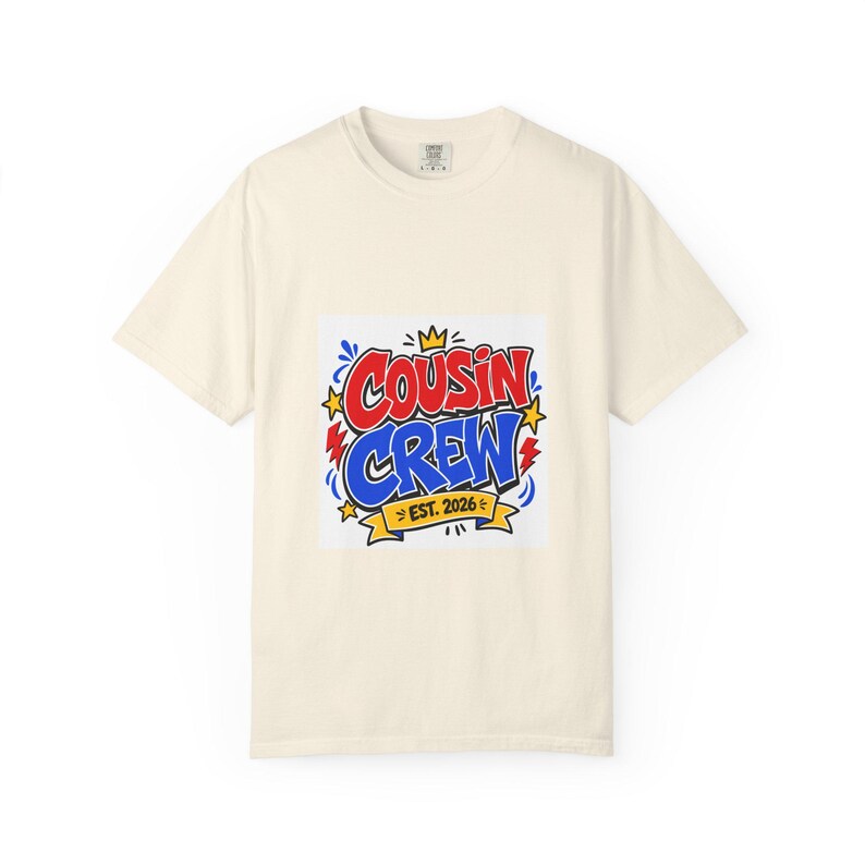 Camiseta a juego para la reunión familiar de primos 2026, camiseta para primos como regalo de reunión, camiseta familiar, grupo de primos, conjunto de camisetas para la reunión. imagen 3