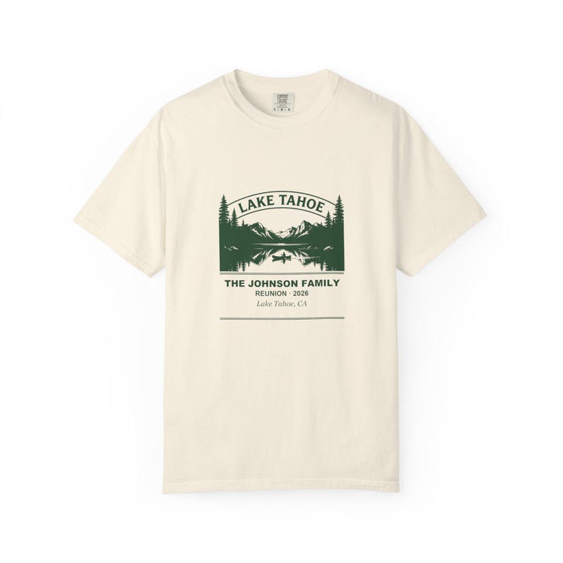 Personalized Lake Tahoe Family Reunion Shirt 2026, Custom Name Group Tee, Matching Family Vacation Tee, Tahoe Family Gathering Shirt image 4