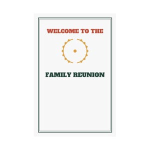 Family Reunion Welcome Sign Classic Poster Personalized | Custom Name, Year & Location image 2
