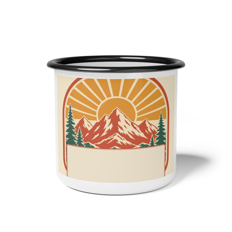 Personalized Mountain Family Reunion Mug, Custom Name and Year Coffee Cup, Family Reunion Gift, Mountain Travel Keepsake for Family Guests image 2