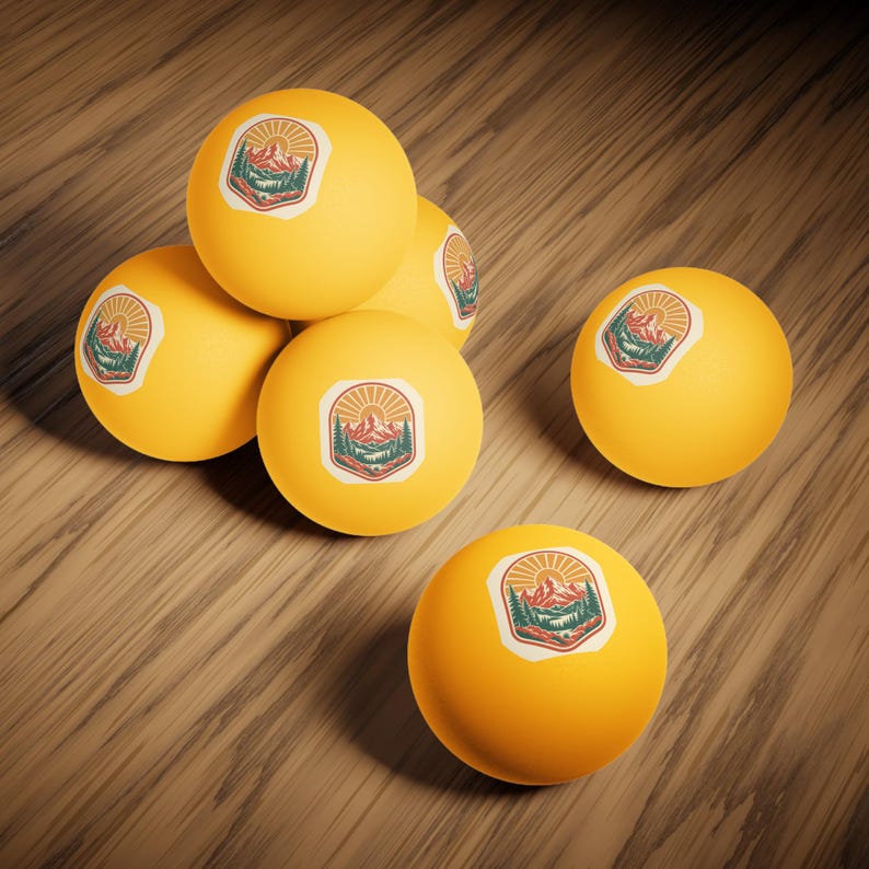 Tischtennisbälle für Familientreffen in den Bergen (6er-Pack), Mitgebsel für Spieleabende, Geschenkset für Familientreffen in den Bergen, Spielidee für draußen Bild 8