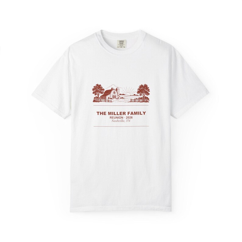 Personalized Farm Family Reunion Shirt 2026, Custom Name Matching Tee imagem 3