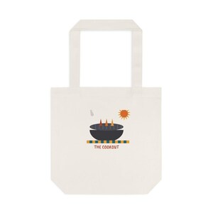 Personalized Family Reunion Cookout Tote Bag, BBQ Reunion Favor 2026, Custom Cotton Canvas Carry All, Family Cookout Gift, Reunion Tote image 2