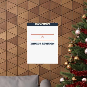 Family Reunion Welcome Sign Bold Poster Personalized | Custom Name, Year & Location Bild 12