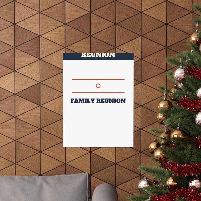 Family Reunion Welcome Sign Bold Poster Personalized | Custom Name, Year & Location Bild 12