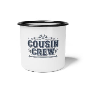 cousin reunion mug, family mug, custom mug, enamel mug, campfire mug, 2026 mug, group mug, match mug, vacay mug, camp mug, gift mug, crew mu image 1