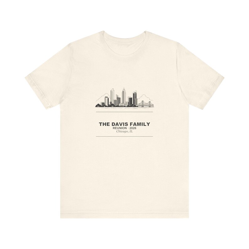 Family Reunion Shirts 2026 Personalized City and Name, Matching Custom Group Tee Bild 4