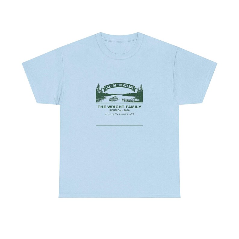 Personalized Family Reunion Shirt 2026, Lake of the Ozarks Custom Name Matching Tee immagine 3