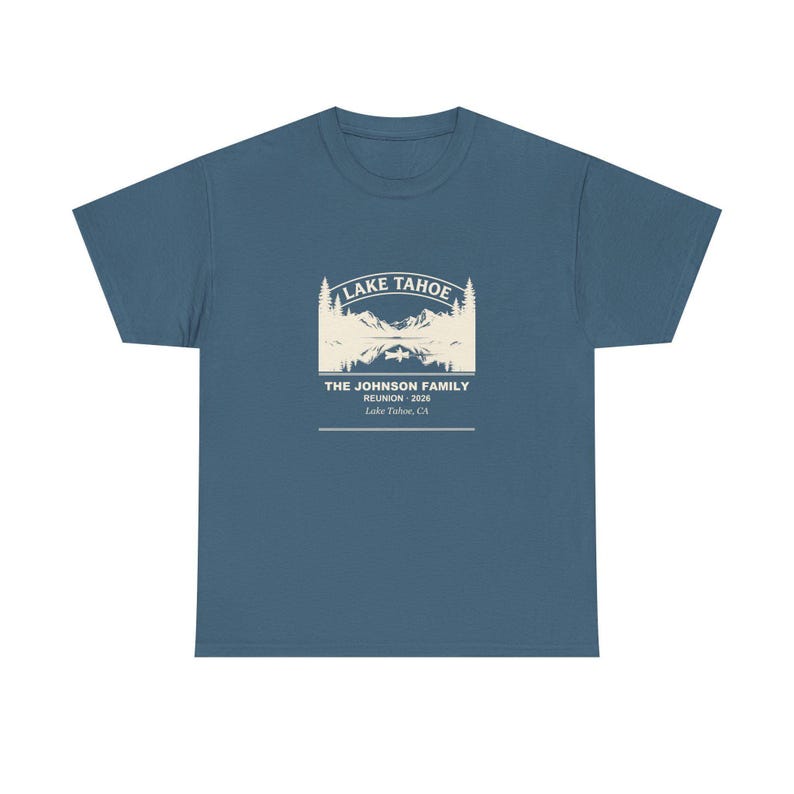 Personalized Family Reunion Shirt, Lake Tahoe 2026 Custom Name Matching Tee, Group Vacation Apparel, Family Trip Gift, Reunion Souvenir Bild 2