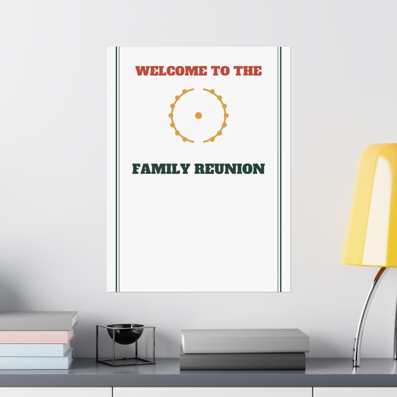 Family Reunion Welcome Sign Classic Poster Personalized | Custom Name, Year & Location image 16