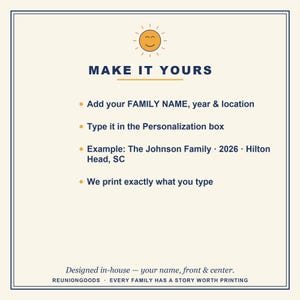 Hilton Head family reunion shirt, personalized beach tee with custom name, 2026 family vacation shirt, matching low country reunion tee image 4