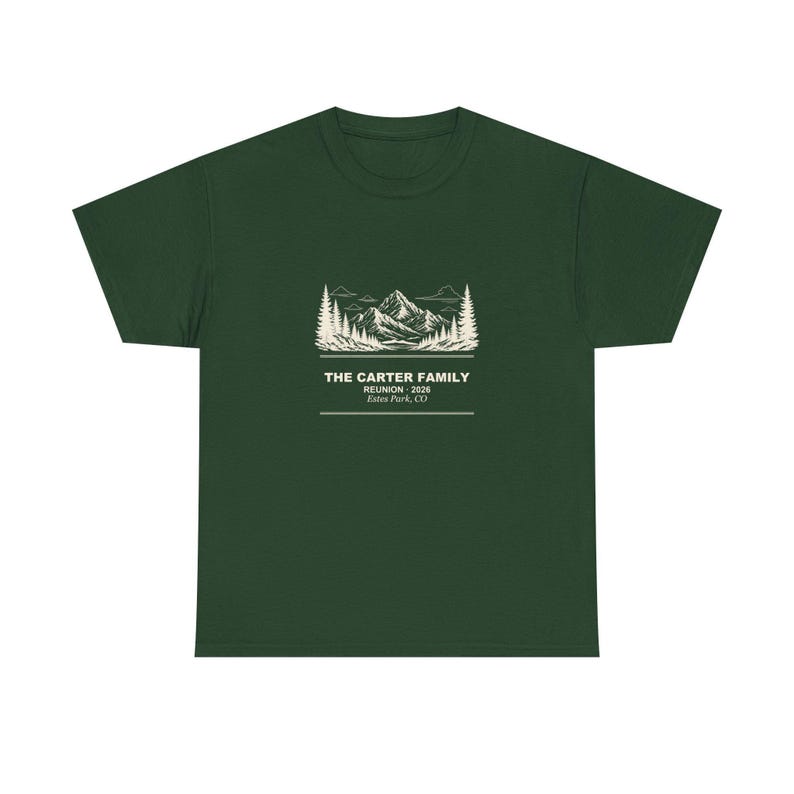 Personalized Family Reunion Shirts 2026 Mountain Trip Custom Name Matching Tee Family Gathering Gift Vacation Souvenir Group Reunion Favor image 2