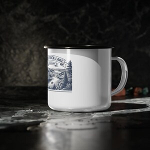 Personalized Table Rock Lake Enamel Mug for Family Reunion 2026, Custom Lake Reunion Mug, Camping Trip Coffee Mug, Matching Reunion Cup Gift image 2