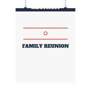Family Reunion Welcome Sign Bold Poster Personalized | Custom Name, Year & Location Bild 17