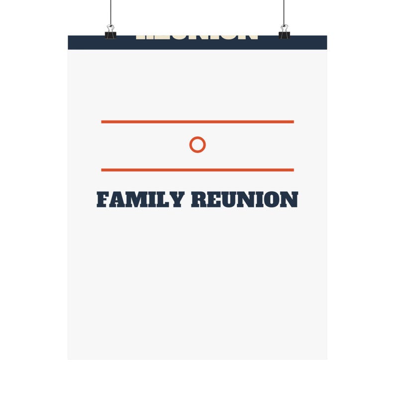 Family Reunion Welcome Sign Bold Poster Personalized | Custom Name, Year & Location Bild 17