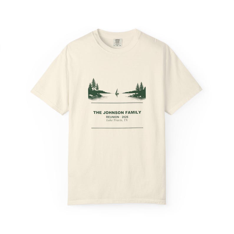 Family Reunion Shirt 2026, Personalized Lake House Custom Name Matching Group Vacation Tee image 4