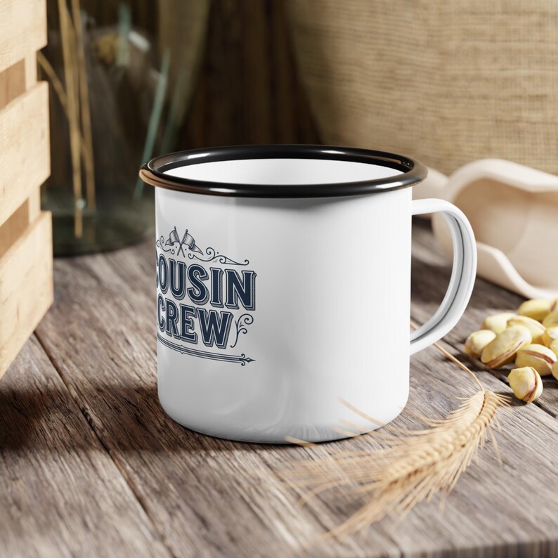 cousin reunion mug, family mug, custom mug, enamel mug, campfire mug, 2026 mug, group mug, match mug, vacay mug, camp mug, gift mug, crew mu image 2