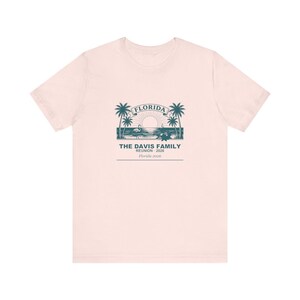 Florida Family Reunion 2026 Shirt, Personalized Custom Name Matching Group Vacation Tee, Beach Trip Summer Cruise Shirts, Reunion Gift 画像 3