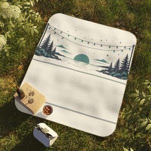 Personalized Summer Nights Family Reunion Picnic Blanket | Custom Family Name, Year & Location | Matching Reunion Gift 2026 image 6
