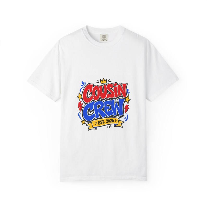 Camiseta a juego para la reunión familiar de primos 2026, camiseta para primos como regalo de reunión, camiseta familiar, grupo de primos, conjunto de camisetas para la reunión. imagen 1