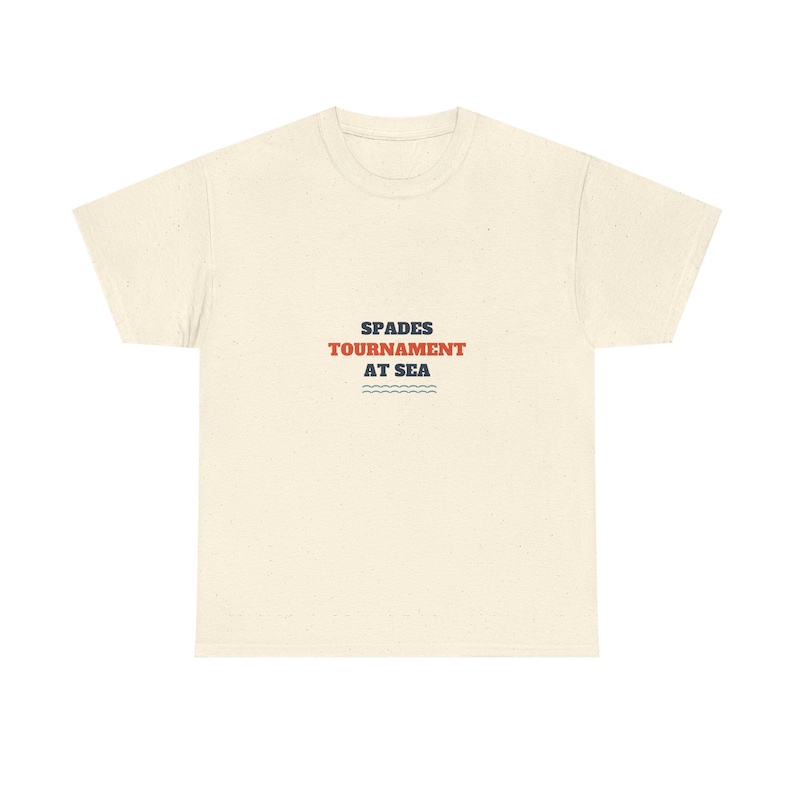 Spades Tournament at Sea Shirt, Funny Family Cruise Tee image 3