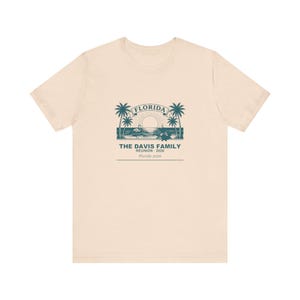 Florida Family Reunion 2026 Shirt, Personalized Custom Name Matching Group Vacation Tee, Beach Trip Summer Cruise Shirts, Reunion Gift 画像 5