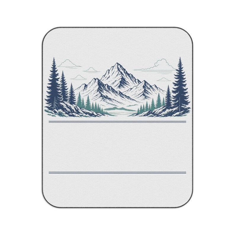 Manta de picnic personalizada para reunión familiar en cabaña de montaña / Nombre, año y ubicación personalizados / Regalo a juego para la reunión de 2026 imagen 1