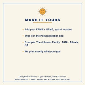 Atlanta family reunion 2026 personalized shirt, custom name matching tee for Georgia trip, group vacation gift, coordinated sibling outfits image 3